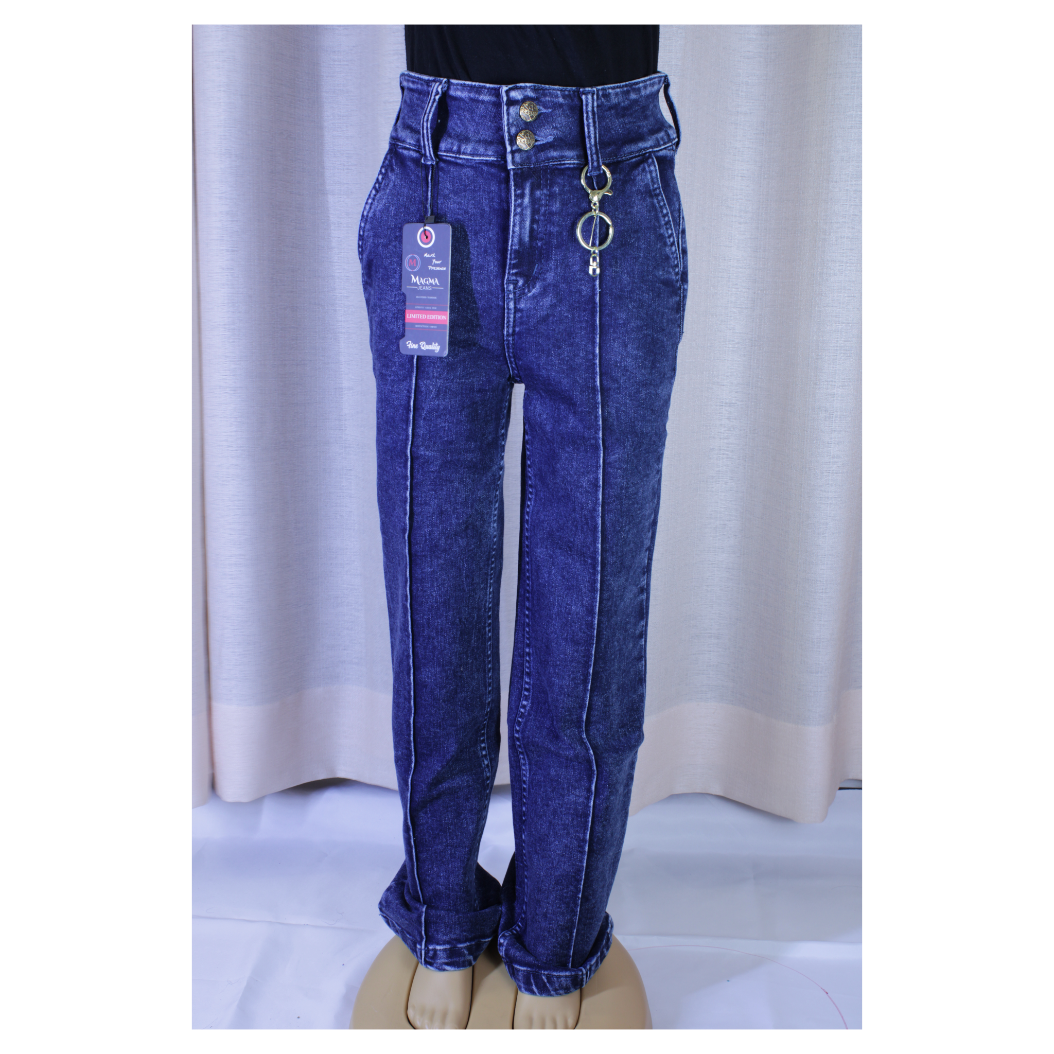 Picture of WIDE LEG KEY CHAIN JEANS GIRLS