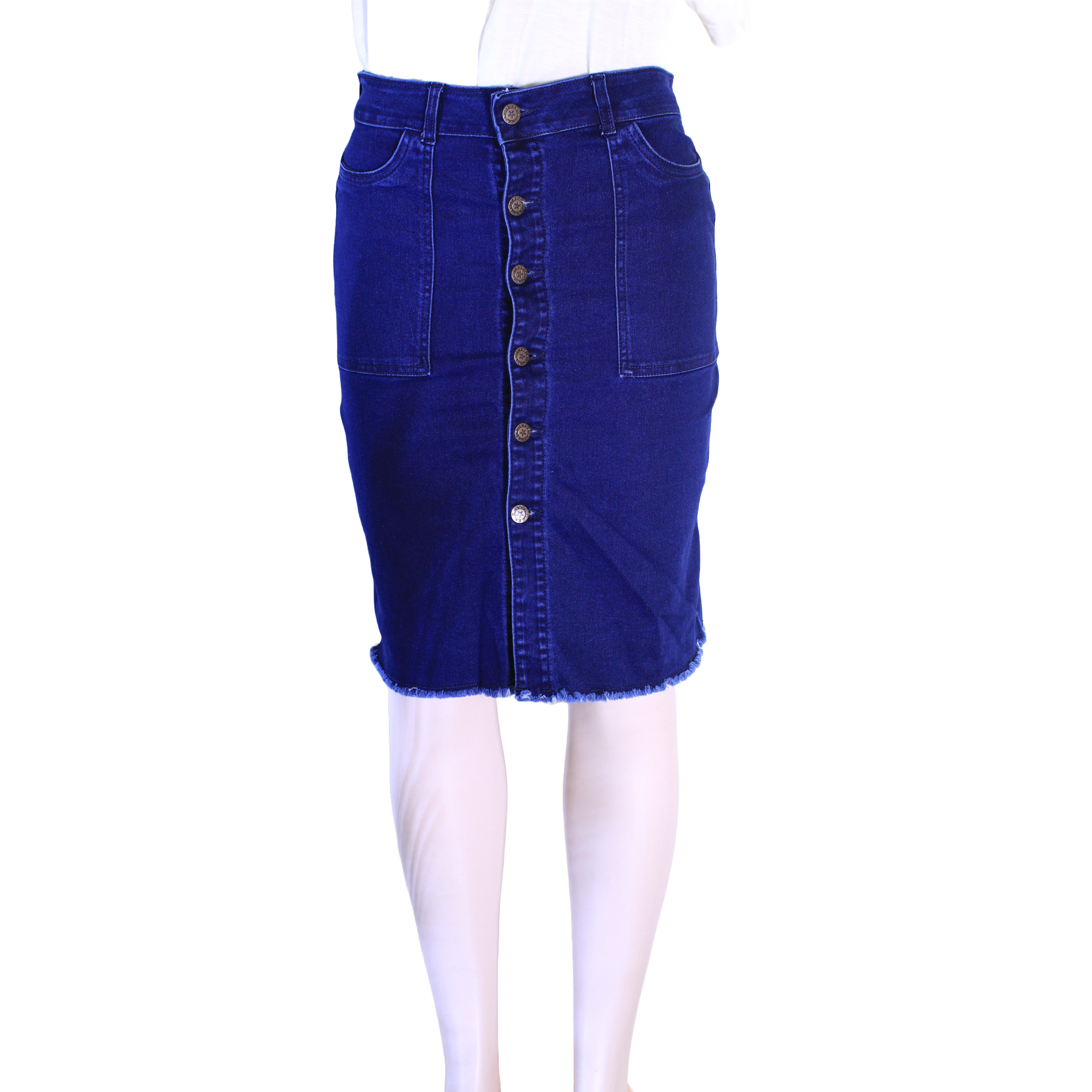 Picture of BUTTONED KNEE LENGTH SKIRT