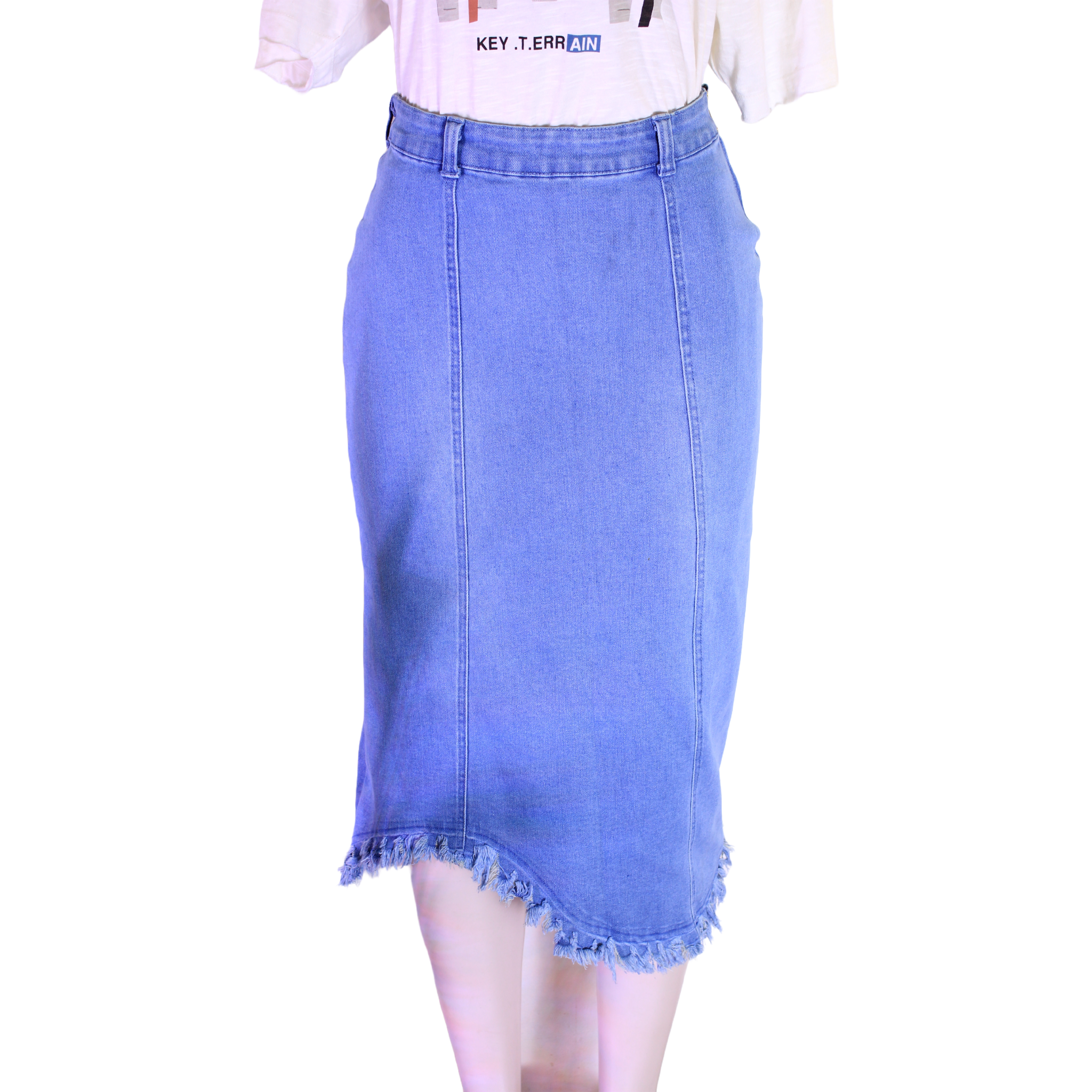 Picture of LADIES FRAYED SKIRT